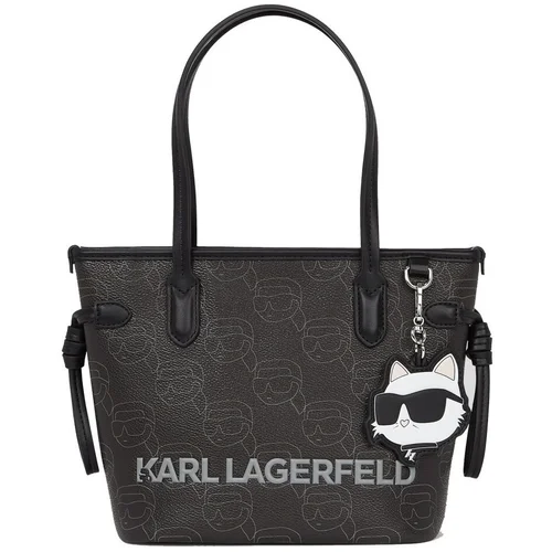 Karl Lagerfeld Torbe IKON MOO CC SM TOTE Črna