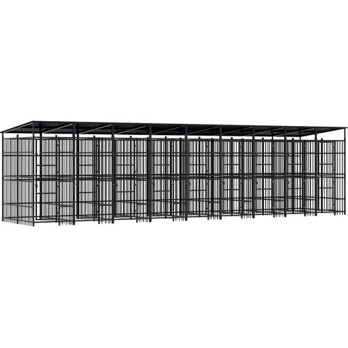  Zunanji pasji boks s streho jeklo 16,59 m&sup2; Cene