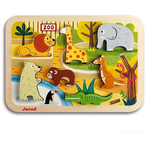 Janod drvena slagalica zoolo&amp;scaron;ki vrt Slike