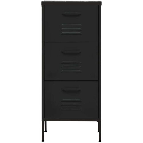 VidaXL Ormarić za pohranu crni 42 5 x 35 x 101 5 cm čelični Slike