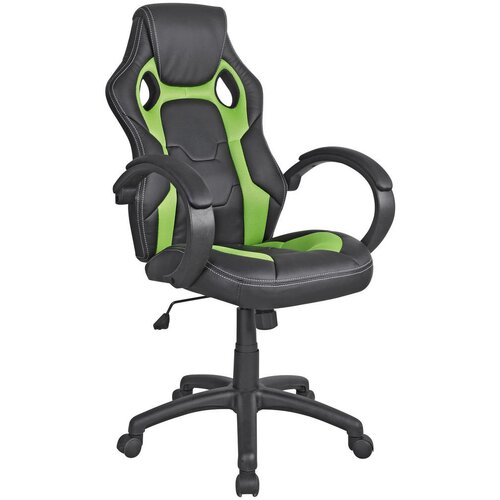 CARRYHOME GAMING STOL kovina, umetna masa, tekstil zelena, črna Cene