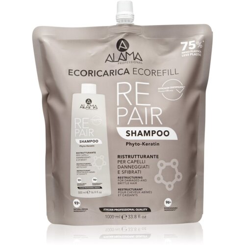 Alama professional Repair Shampoo obnovitveni &amp;scaron;ampon Eco Refill 1000 ml Slike