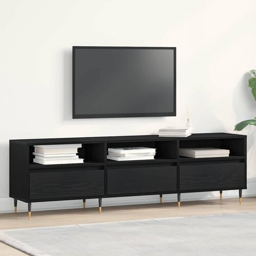 TV ormar Crni hrast 150 x 30 x 44,5 cm Konstruirano drvo Cene