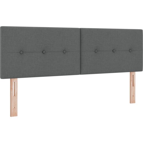 vidaXL LED Uzglavlje s gumbima, tamnosivo, 72 cm, tkanina Cene