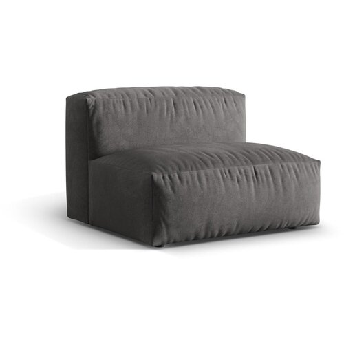 Micadoni Siv modul za sedežno garnituro iz tkanine boucl&amp;eacute; (sredinski modul) Martina &amp;ndash; Home Slike