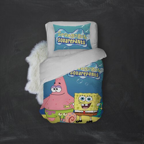 MEY HOME posteljina SpongeBob 3D 160x220 cm šarena Slike