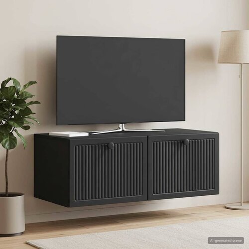 TV ormar za zid Zidne Crna 78,5 x 41 x 30 cm Konstruirano drvo Slike