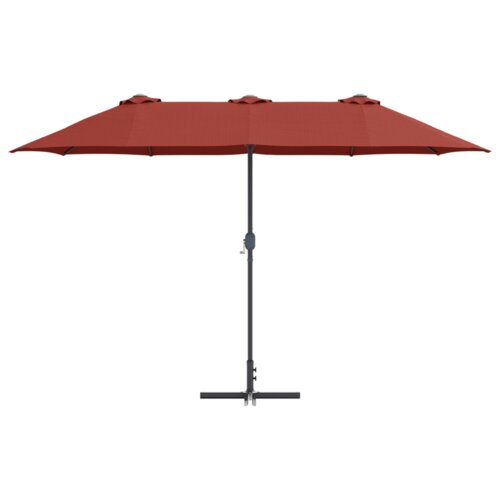  Vrtni suncobran Terakota 380 x 196 x 235 cm Slike