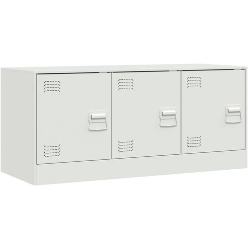 Maison Chic TV omarica - TV stojalo - Televizijska omarica bela 99x39x44 cm jeklo, (21698637) Cene