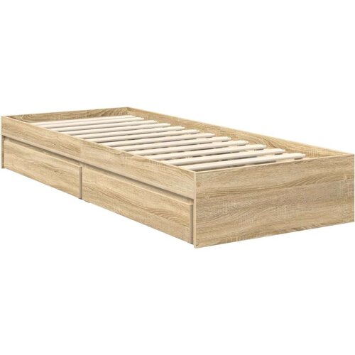  Krevet s od storage Sonoma hrast 75 x 190 cm Konstruirano drvo Slike