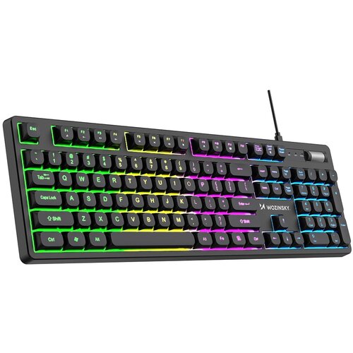 Wozinsky RGB TIPKOVNICA Z VALJČKOM ZA RAČUNALNI&Scaron;KE IGRE Z MEMBRANSKIM SISTEMOM, (5000336635) Cene
