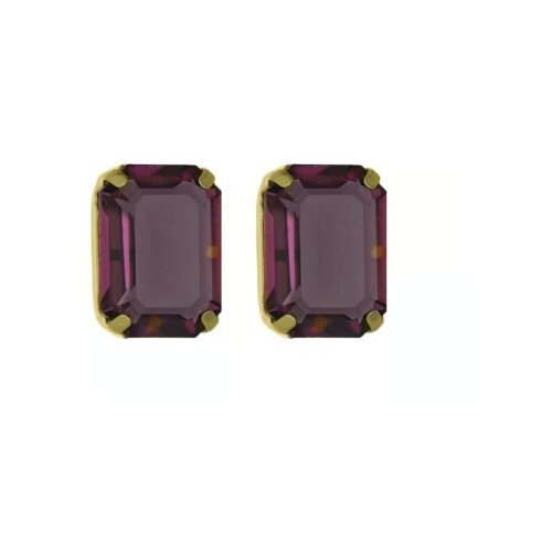 Victoria Cruz helena amethyst gold mindjuše sa swarovski kristalima ( a4341-11dt ) Cene