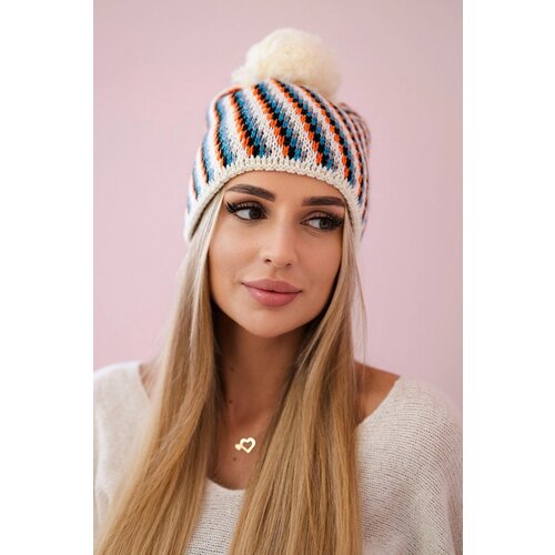 Kesi Cap with a pompom Hanna K328 ecru Cijene