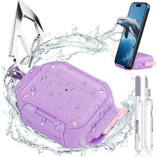 INF TPU Za&scaron;čitno Ohi&scaron;je s Čistilnim Peresom Združljivo z Apple AirPods Pro 3 Purple, (5000090531) Cene