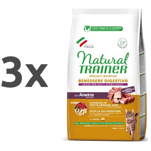 Natural trainer Cat Sensitive Adult, raca - različna pakiranja 3 x 1,5 kg Cene