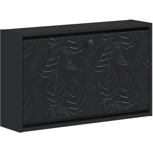  Ormar za cipele na zidu DELFT 71 x 17 x 43 cm Konstruirano drvo - Crna Slike
