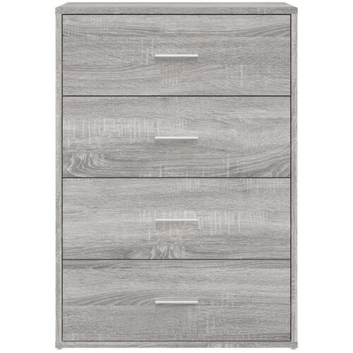  Komoda siva sonoma 60x31x84 cm inženirski les Slike
