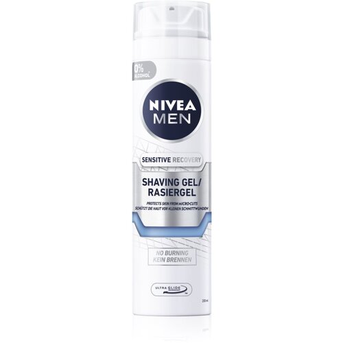 Nivea men sensitive recovery gel za britje brez alkohola 200 ml za moške Cene