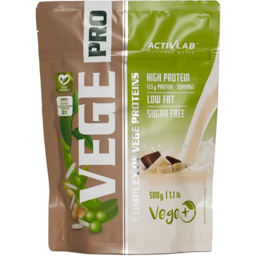 ACTIVLAB Protein VEGE PRO, Čokolada-Banana, 500g Slike