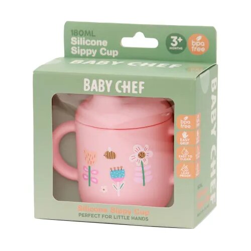 BABY CHEF silikonska fla&scaron;ica sa piskom, roze Cijene