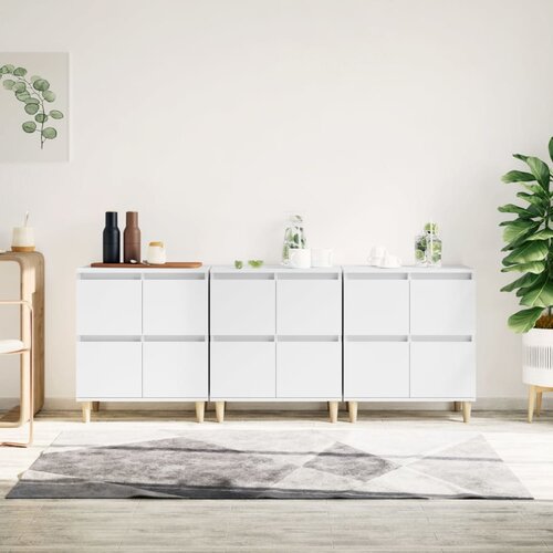  Komode 3 kom bijela 60x35x70cm konstruirano drvo Cene