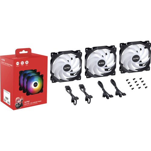 A DATA XPG VENTO 120 3er PACK L&Uuml;FTER RGB BLACK Cijene