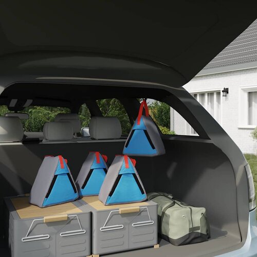  Vreća za spremanje 4 pcs Siva i plava 24 x 16 x 24 cm oxford Slike