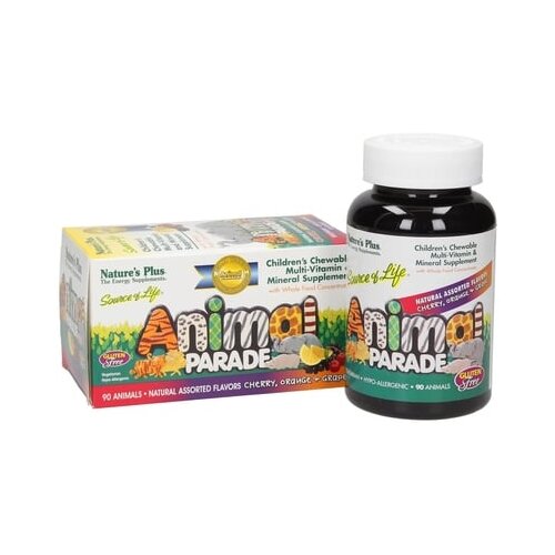 Nature's Plus Animal Parade Multivitamin 90 žvečljivih tablet - mešani sadeži Cene