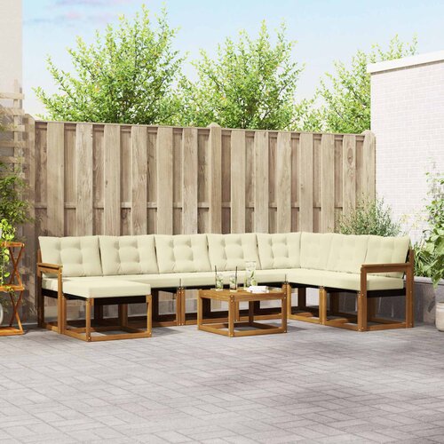  Set vanjskih sofa 9 kom. Prirodna i krem Cene