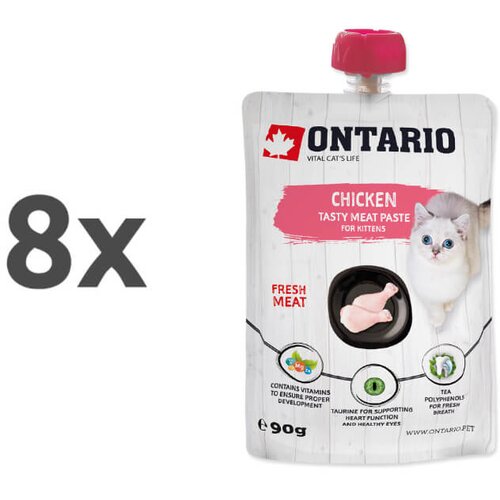 Ontario Kitten pasta s pi&scaron;čancem 8 x 90 g Cene