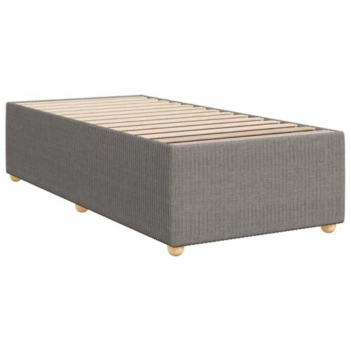  Boxspring krevet s madracem Sivosmeđa 100 x 200 cm Tkanina - Sivosmeđa 100 x 200 cm Dizajn linija Slike