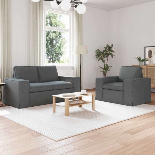 SOFA 2 pcs Tamno siva Metal Cene