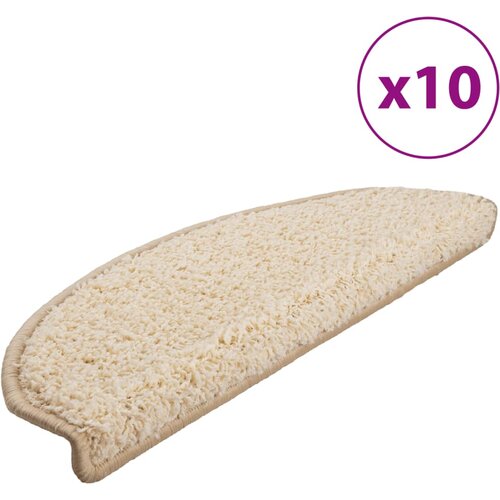 Maison Chic Preproga, Ruge za stopnice 10 kosov 65x21x4 cm krem, (22120898) Cene