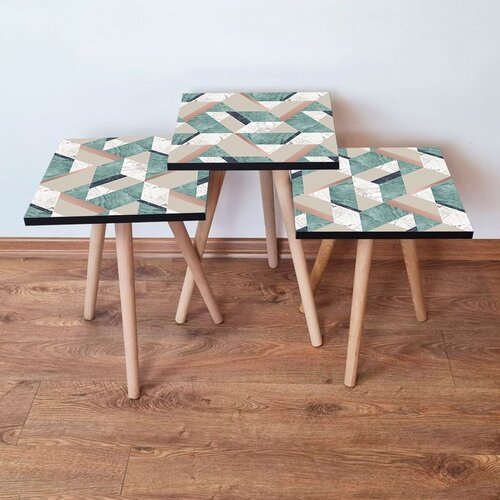 Hanah home set stolića za kafu 3Shp330, 3 dijela, šareni Cene