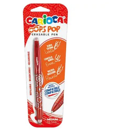 Carioca OOPS POP izbrisljiv rdeči kemični svinčnik - Cene