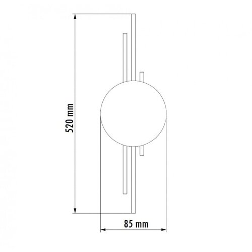 HOME LIGHT vesta 609 zidna lampa led 10W 3000K crna Slike