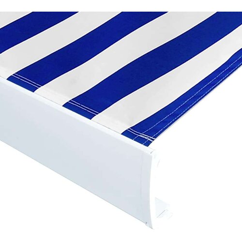 vidaXL Tenda iz platna 450x300 cm modra in bela Cene