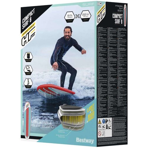 Bestway Hydro-Force Compact Surf 8 napihljiva SUP deska 243x57x7 cm Cene