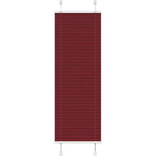 vidaXL Plisirana žaluzija bordo rdeča 45x150 cm širina blaga 44,4 cm poliester, (5000297508) Cene