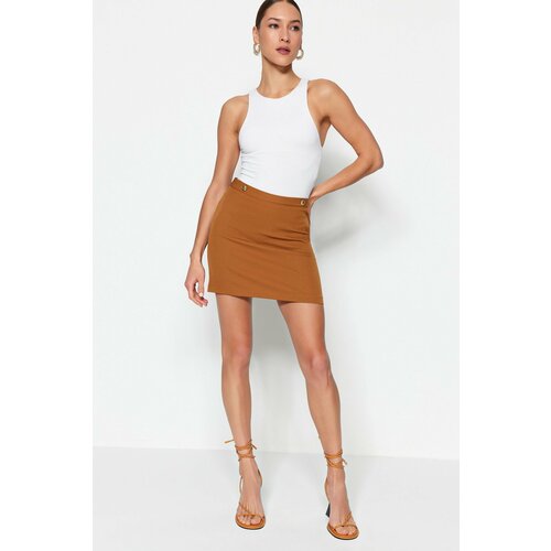 Trendyol Skirt - Brown - Mini Slike