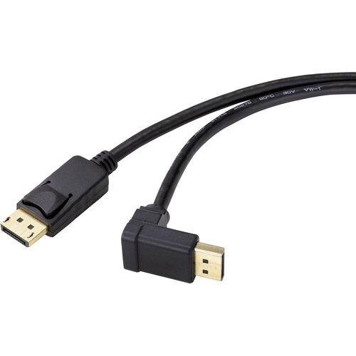 Renkforce DisplayPort priključni kabel DisplayPort vtič\, DisplayPort vtič 1.50 m črna SP-9163732 pozlačeni konektorji DisplayPort kabel, (20415291) Slike