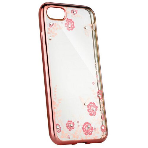 Mobiline gumijasti / gel etui Flower za Apple iPhone 7 / 8 / SE (2020) (4.7") - bronasti Cene