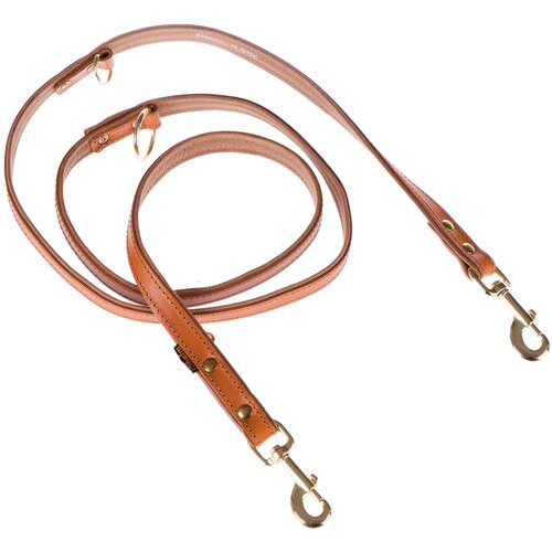 Heim set: usnjen povodec + ovratnica Buffalo, konjak - Velikost ovratnice 55 + povodec 200 cm Cene