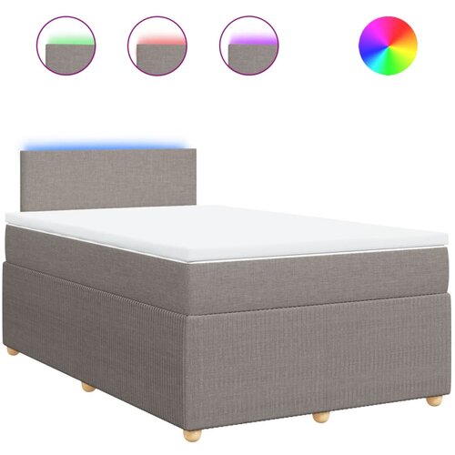 Maison Chic Box spring postelja - Vzmetna postelja z vzmetnico taupe 120x190 cm blago SL4345, (21889003) Cene