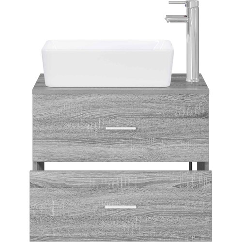  Set namje&amp;scaron;taja za kupaonicu Siva Sonoma Konstruirano drvo 62.5 x 44.5 x 50 cm Slike