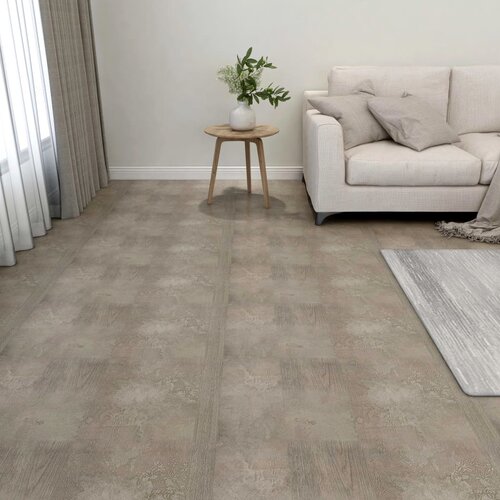  Samoljepljive podne obloge 20 kom PVC 1,86 m&amp;sup2; sive Slike