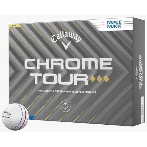 Callaway Chrome Tour Triple Diamond White Triple Track Golf žogice