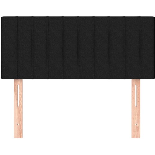  Uzglavlje crni 100x5x78/88 cm od tkanine Slike