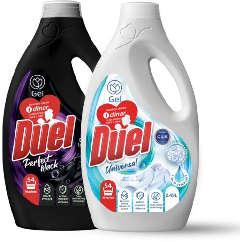 Duel set tečnih deterdženata universal 2.45I+Perfect black 2.45I Cene