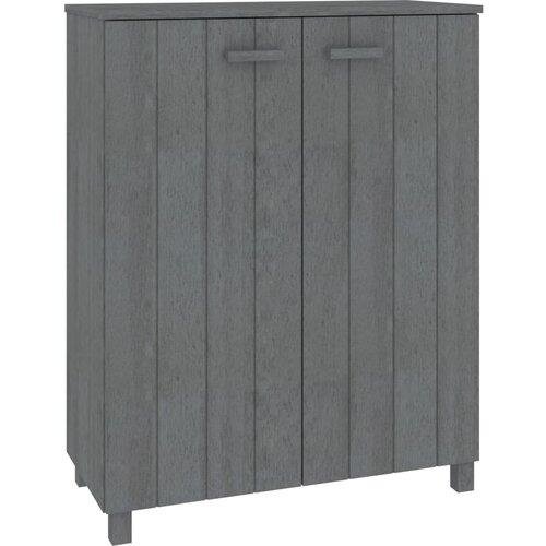 VidaXL Omara za čevlje HAMAR temno siva 85x40x108 cm trdna borovina, (20709956) Slike